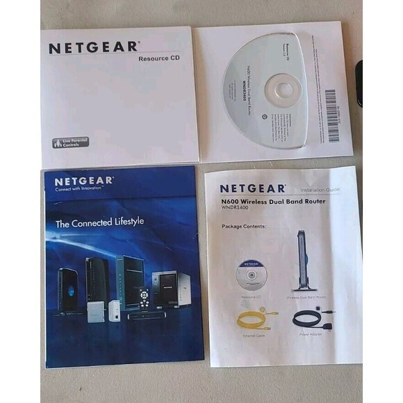 Rarely Used Netgear N600 Wireless Dual Band Router - WNDR3400 Life Warranty - Picture 3 of 7